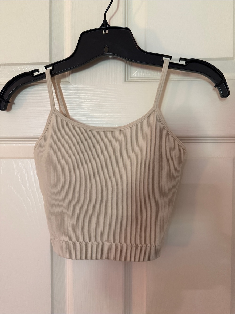 Zenana Ribbed Knit Seamless Spaghetti Strap Crop Cami - NWOT
